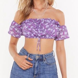 NASTY GAL - PURPLE CROP TOP